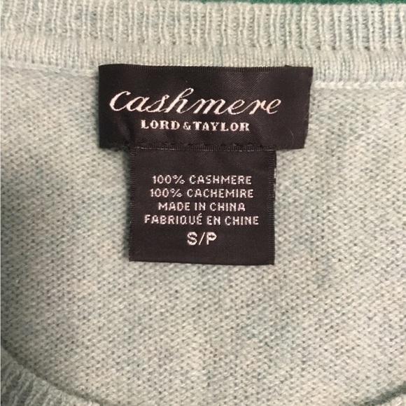 Lord&taylor 100%cashmere striped sweater S/P - Picture 3 of 6